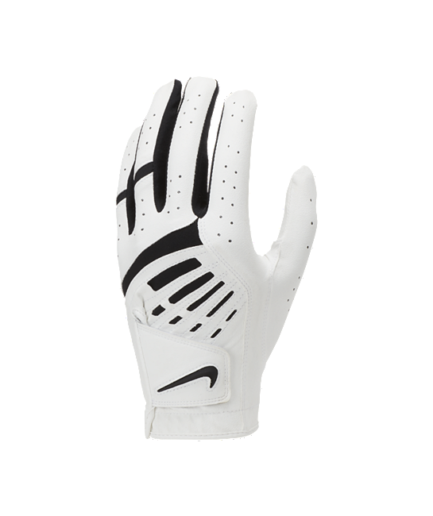 Nike Dura Feel 9-golfhandske (venstre, almindelig) - Hvid