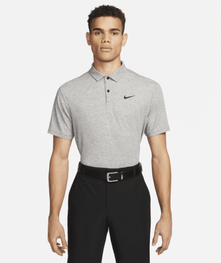 Nike Dri-FIT Tour-golfpolo til mænd - sort
