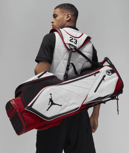 Jordan Fade Away-golftaske med 6-vejs top - rød