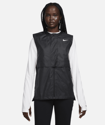 Nike Tour Repel-golfvest til kvinder - sort