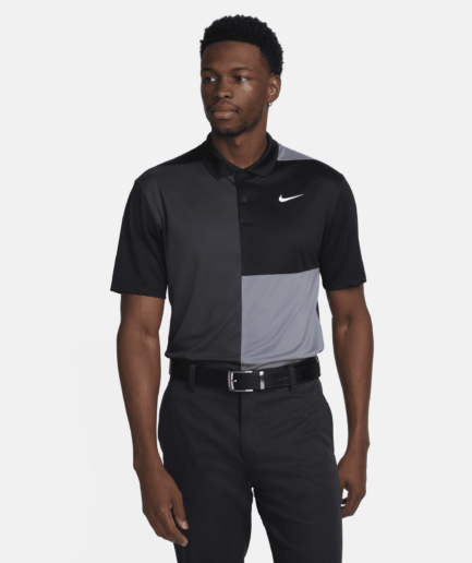 Nike Victory+ Dri-FIT-golfpolo til mænd - sort