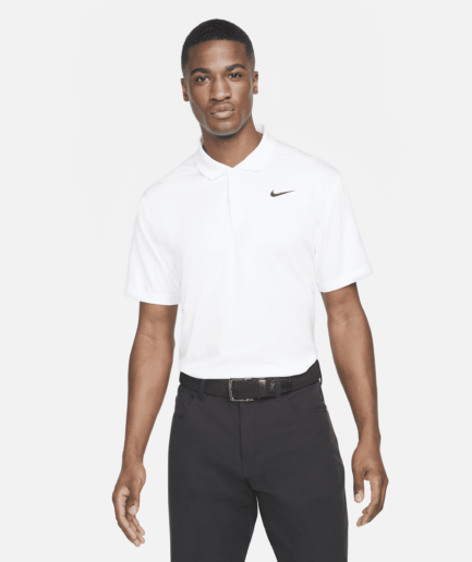 Nike Dri-FIT Victory-golfpolo til mænd - hvid